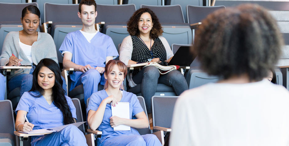 Nursing students in classroom