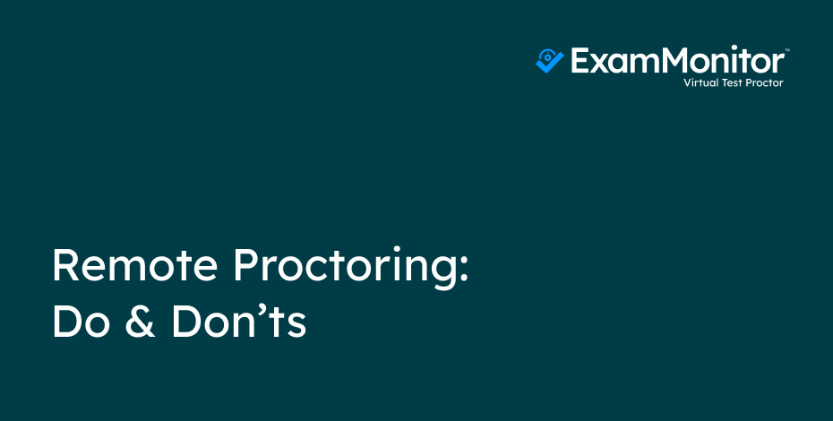User Guide - Remote Proctoring
