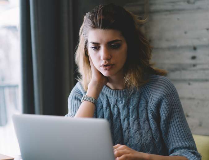 student on laptop